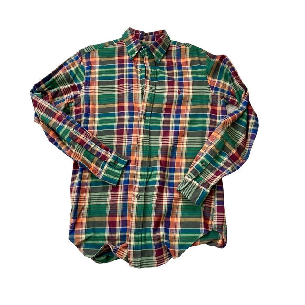 Polo Ralph Lauren Cotton Flannel Button Down Small